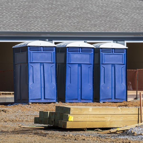 how often are the porta potties cleaned and serviced during a rental period in Higginson Arkansas